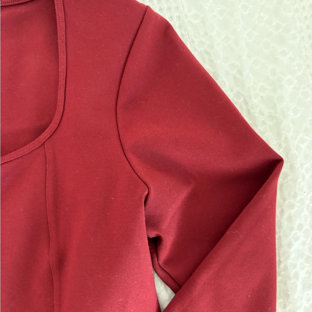 ✨NWOT✨Abercrombie Ponte Sweetheart Bodysuit - Picture 3 of 8